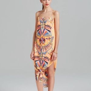 Mara Hoffman Multi Color Geometric Pattern Midi Dress M